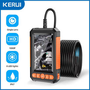 Endoscopio Industrial KERUI 1080P con Pantalla LCD de 4.3 Pulgadas, Cámara de Inspección Automotriz, Herramientas de Reparación, IP67, Boroscopio para Tuberías y Alcantarillado, Lente Única - Product Image 1