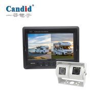 Tinggi solusi kamera 7 "9" Monitor sistem LCD Monitor mobil AHD 1080P pemantauan cocok untuk truk