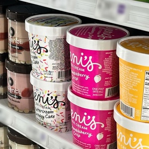 High Quality 2oz 4oz 6oz 8oz Personalized Custom Food Grade Snack Packaging Container Bowl Ice Cream Yogurt Paper <b>Cup</b> With Lids - Product Image 2