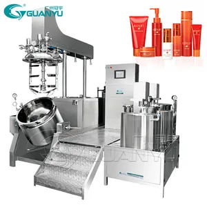 100l 200l 500l Homogeneous Vacuum Emulsifying Mayonnaise Shampoo Hair Cosmetic Making Machine Mixer Tank Skincare Mixing Machine