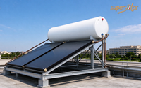 Chauffe-eau solaire à plaques plates pressurisées Super Solar FPTS-200 avec revêtement émaillé