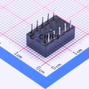 TQ2-3V Signal Relay DIP,9x14mm Relay 3V 2 Changeover: 2C (DPDT-Changeover)::: 125V-AC/110V-DC Silver + Gold Plated - Product Image 2