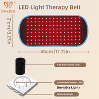 Tapis de luminothérapie rouge PAKISS 660nm 850nm 120 LED, tapis de thérapie LED portable