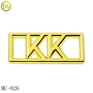 Alaşım altın şirket marka Metal alfabe etiket giyim Metal mektup logolar - Product Image 6