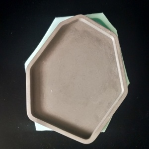 Polygonal <strong>Cement</strong> <strong>Tray</strong> 3 Sizes Desktop Container Silicone Mold - Product Image 3