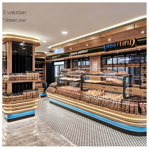 Scaffali Espositivi LED dal Design Moderno per Panetterie con Materiali Ecologici per Banconi di Caffè e Ristoranti - Product Image 2