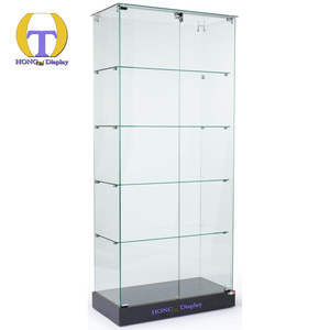 <span class=keywords><strong>Vitrine</strong></span> d'exposition pour boutique de tabac avec éclairage LED à vision complète, verre trempé et cadre en aluminium pour les magasins de détail - Product Image 4