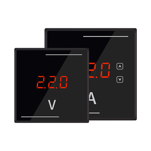 Medidor de Panel Digital de 80 mm x 80 mm, CA/CC Monofásico, 220 V, 380 A, Amperímetro, Voltímetro con Pantalla LED Roja para Uso Industrial - Product Image 2