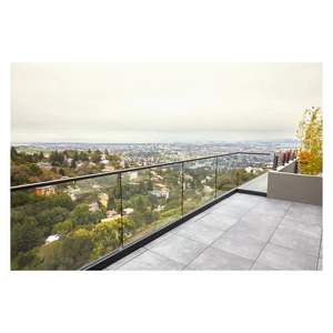 Pratico Design di Ringhiera in Vetro per Scale/Balconi con Profilo a U in Alluminio - Product Image 3