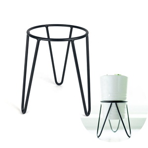 Support noir <span class=keywords><strong>de</strong></span> plantes artificielles, pour fleurs, support <span class=keywords><strong>de</strong></span> plantes modernes en métal, épingles à cheveux, jambes, support <span class=keywords><strong>de</strong></span> Pot <span class=keywords><strong>de</strong></span> fleurs en fil <span class=keywords><strong>de</strong></span> fer d'intérieur - Product Image 5