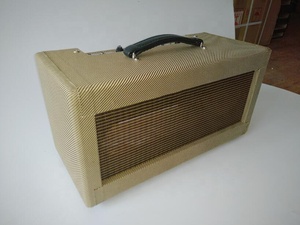 5F2A Grand Point to Point All Tube Guitare Combo Amplificateur <span class=keywords><strong>Tête</strong></span> en Tweed Couleur avec Volume Tone Control Single 6V6 Output Tube <span class=keywords><strong>5W</strong></span> - Product Image 3