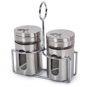 Set di agitatori di <span class=keywords><strong>sale</strong></span> e pepe in acciaio inossidabile classico essenziale <span class=keywords><strong>da</strong></span> cucina - Product Image 1