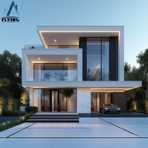 Villas Prefabricadas Modernas y Contemporáneas de Estructura de Acero Ligero, Cobertizo Metálico para Exteriores, Estructura de Acero Ligero Tipo Jaula 1 - Product Image 3