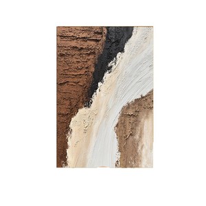 Handmade Oil Painting Modern Minimalist Abstract Landscape <b>Wrapped</b> Canvas Wall Art For Living Room Sofa Background Decor - Product Image 5