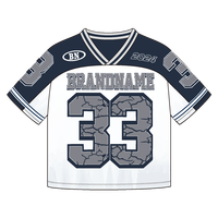 T-shirt de football et de basketball personnalisé à épaules tombantes, de haute qualité, coupe oversize et carrée, sublimé, OEM, pour hommes, maillots de football