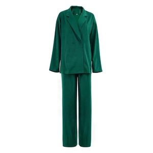 <span class=keywords><strong>Ropa</strong></span> de Diseñador para <span class=keywords><strong>Mujer</strong></span>, Nueva Colección 2025, <span class=keywords><strong>Blazer</strong></span> Holgado Informal y Pantalones Anchos, Trajes de 2 Piezas, Conjunto de <span class=keywords><strong>Mujer</strong></span> al por Mayor - Product Image 4