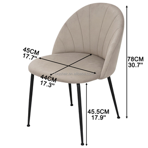 Sillas de Asiento Profundo Favoritas para Restaurantes, 44 cm de Profundidad, para Comedor de Trattoria, Silla de Comedor Elegante con Reposabrazos - Product Image 2