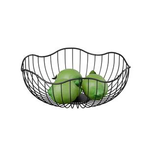 WIREKING - Colección de Cestas de Frutas de Alambre Metálico Negro Minimalista - Organizador de Almacenamiento de Cocina Multiusos - Product Image 1