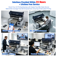 Printer UV Flat Desktop Dual Printhead DX7 Original A3 A4 Kompak Laris untuk Kartu ID, Casing Ponsel, Akrilik, dan Hadiah
