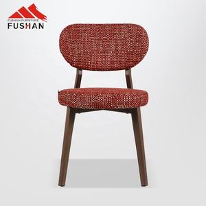 Mobilier de maison nordique moderne chaise de salle à manger rembourrée en lin de café chaises de table de restaurant de couleur mélangée comme le salon - Product Image 4