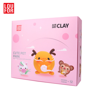 Kit de pâte à <span class=keywords><strong>modeler</strong></span> auto-durcissante éducative sur le thème des animaux de compagnie, lot de 12, jouets préscolaires faits à la main et écologiques pour enfants - Product Image 5