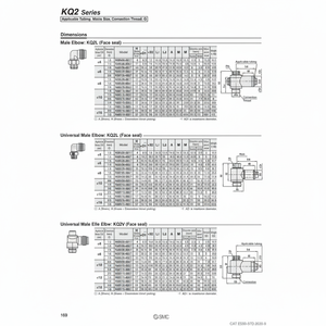 ชิ้นส่วนนิวเมติก KQ2L12-G04N ฟิตติ้ง SMC - Product Image 1