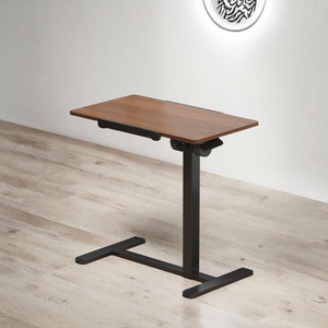 Scrivania Regolabile Manualmente in Altezza, Tavolo da Lavoro Estensibile Sit-Stand con Struttura in Legno e Metallo per Casa e Ufficio - Product Image 3