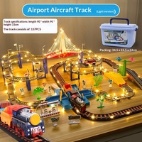 Train électrique à grande vitesse pour enfants, jouet avec piste, échelle 1:5, en plastique, pour garçons de 0 à 24 mois, piles alcalines AA