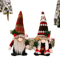 Figurine et jouet de Noël Rudolph sans visage 2026, 28x7cm, en tissu, Joyeux Nouvel An