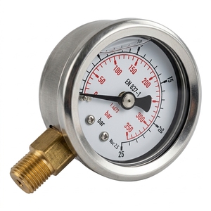 Jauge à huile radiale High Y40 60mm 75mm 100mm avec connecteur en acier inoxydable et en laiton - Product Image 1