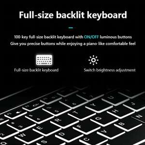 Portátil Intel Celeron 5205U de 15.6 Pulgadas, Ordenador Portátil Delgado con Panel Táctil Digital para Oficina y Negocios, 16 GB + 1 TB SSD, Windows 10 - Product Image 3