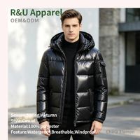 Vestes personnalisées pour hommes, veste en coton pour hommes, veste décontractée d'hiver imperméable et chaude de luxe