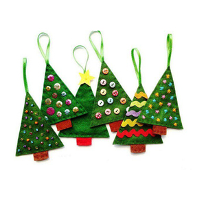 Wholesale High Quality Silk Screen/Digital Printed Indoor Use Eco-Friendly <strong>Wall</strong> Hanging <strong>Christmas</strong> Ornaments DIY <strong>Christmas</strong> <strong>Tree</strong> - Product Image 5