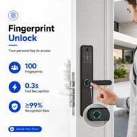 Cerradura Inteligente EBKN Tuya con Wi-Fi y Entrada sin Llave por Huella Dactilar, Tarjeta IC y Almacenamiento en la Nube