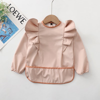 Bavoirs pour bébé à manches longues certifiés CPC CE OEKO-TEX, antibactériens, écologiques, imperméables, lavables en machine, couvrance totale