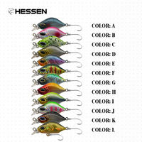 Leurre de pêche coulant 30 mm 3 g avec yeux 3D pour leurres nageurs et appâts insectes pour brochet - Hessen H09