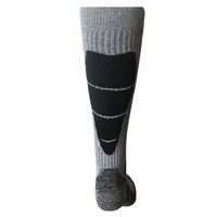 Chaussettes de ski et de snowboard en laine mérinos thermique à compression, avec rembourrage supplémentaire, logo personnalisé, unisexe, pour l'hiver