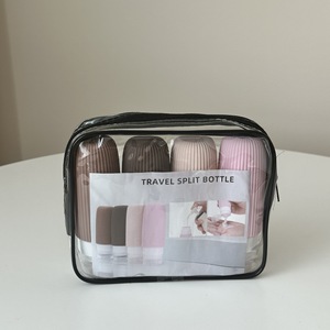 Bouteilles de voyage en silicone à compartiments, best-seller transfrontalier, portables pour voyages d'affaires et articles de toilette en cabine, grande capacité pour lotions - Product Image 2