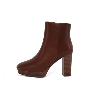 Delle donne <span class=keywords><strong>Stivali</strong></span> Tacco Alto Scarpe di Cuoio Genuino Della Caviglia Bootie 11 centimetri di Spessore Con I Tacchi Alti Botas Damen Chaussure Talon Femm Bottine Scarpata <span class=keywords><strong>donna</strong></span> - Product Image 3