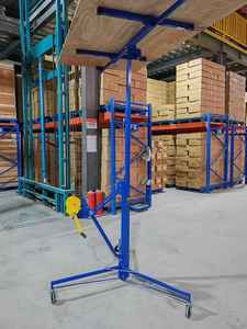 เครื่องยกยิปซั่มสำหรับติดตั้งบนเพดาน4.5เมตรเครื่องกว้านแบบแมนนวลล็อคอัตโนมัติเพื่อความปลอดภัย - Product Image 4