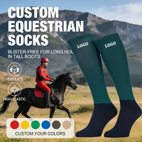 Chaussettes de sport de luxe à compression haute pour homme, chaussettes d'équitation, chaussettes athlétiques, chaussettes d'équitation personnalisées