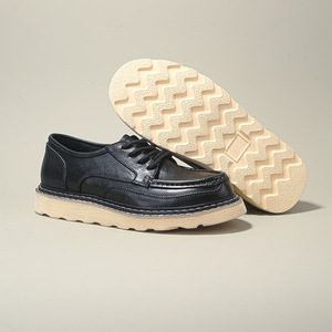 Zapatos Oxford de Cuero Genuino Hechos a Medida para Hombre, Diseño Cuadrado de Alta Gama, Antideslizantes, Casuales, para Oficina y Trabajo - Product Image 2