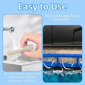 وسائد بديلة لتقليل الأمونيا متوافقة مع فلتر أحواض السمك Aqueon QuietFlow 10 LED PRO و SmartClean بسعة 10-20 جالون - Product Image 3