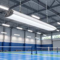 Lumière de terrain de sport LED LBG 100W anti-éblouissement avec grille en nid d'abeille, CCT personnalisé, CRI 70 80, IP54 pour terrain de pickleball, badminton, tennis