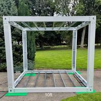 Kit de structure en acier pour maisonnette mobile préfabriquée 6m*3m (10x20ft) à monter soi-même, économique, en gros
