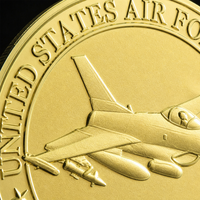 Pièce de collection Falcon Challenge Coin en métal, badge souvenir, vente en gros, logo personnalisé, cadeau OEM, imprimé UV, moulé sous pression, marque F-16 YunQi, Chine