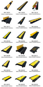 आसान प्लेसमेंट और हटाने 900*500*50 मिमी 5 चैनल सड़क रबर फर्श केबल रक्षक के साथ - Product Image 6