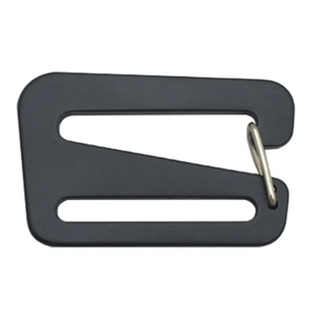 Mousqueton triangulaire en aluminium noir 50x25mm pour sangle de fixation, équipement de quincaillerie pour kayak, annexe, yacht et bateau - Product Image 6