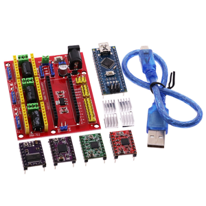เครื่องแกะสลัก V4ป้องกัน CNC เครื่องพิมพ์3D + DRV8825 A4988 AT2100แผงวงจรขยายไดรเวอร์สำหรับ <span class=keywords><strong>Arduino</strong></span> + นาโน<span class=keywords><strong>3.0</strong></span>พร้อมสาย USB - Product Image 2