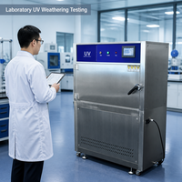 Cámara de Prueba de Envejecimiento UV, Máquina de Prueba de Envejecimiento Acelerado con Lámparas Fluorescentes UVA 340 y Pantalla Táctil